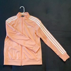 Coral adidas zip up